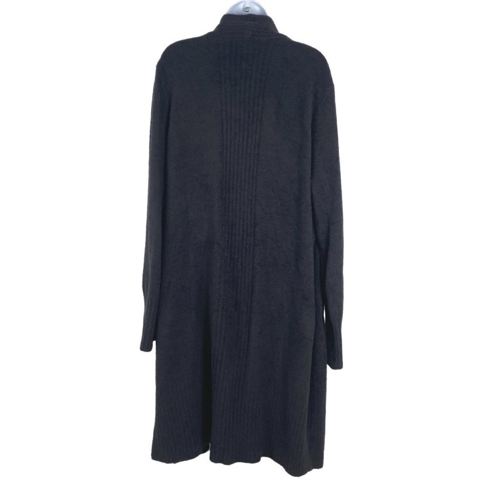 Barefoot Dreams Long‎ Cardigan Sweater 1X Petite Cozy Chic Lite Catalina Black - Picture 5 of 7